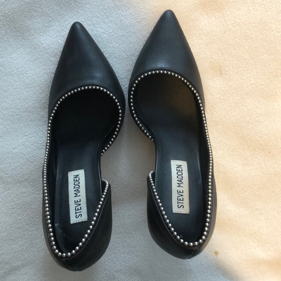 Steve Madden Leather Studded Pumps - Picture 1 of 4